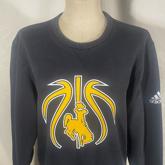 Adidas Mustang Bronco Black Sweatshirt Size Medium - Picture 3 of 7